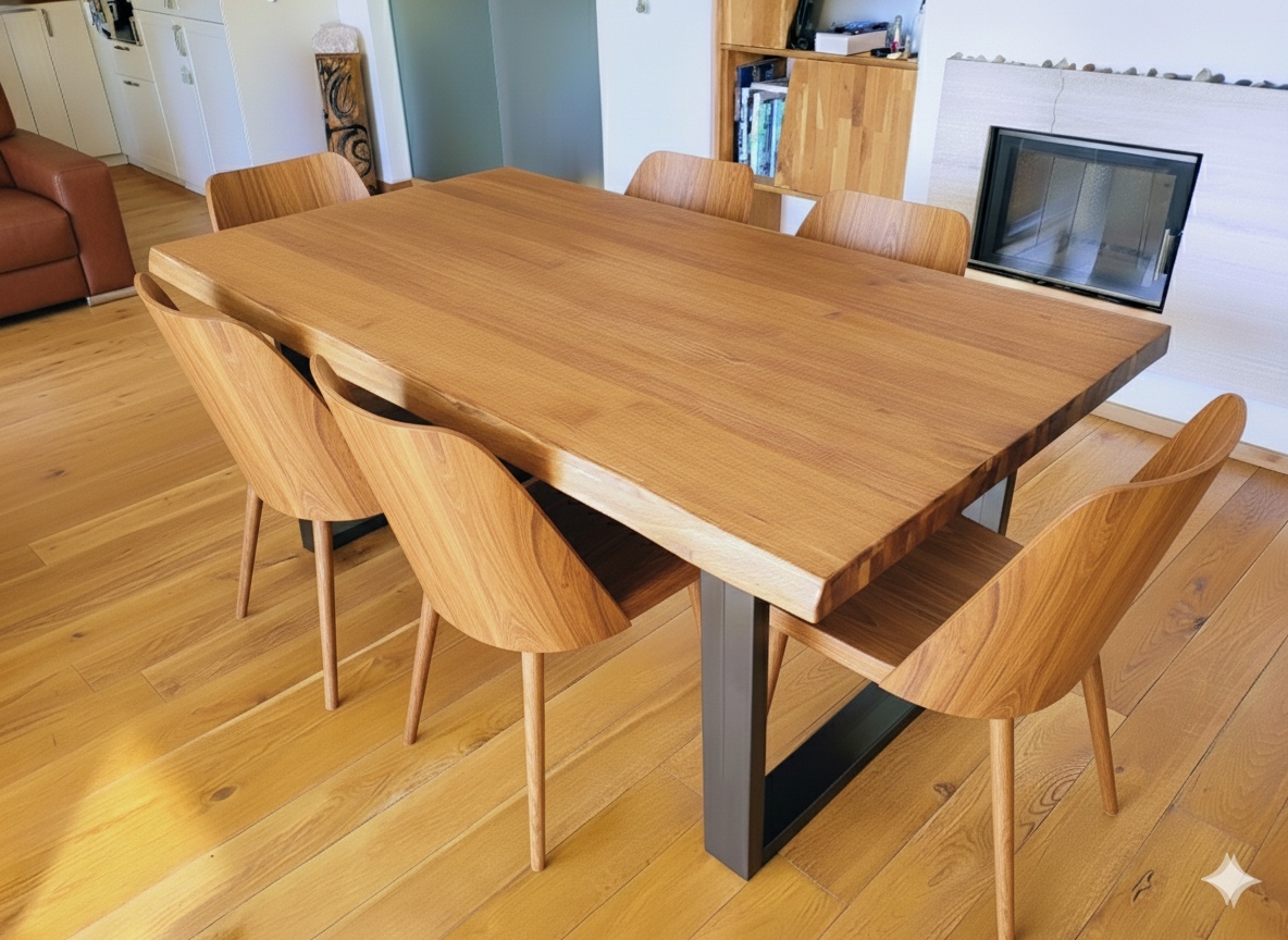 Stôl z masívu dubový