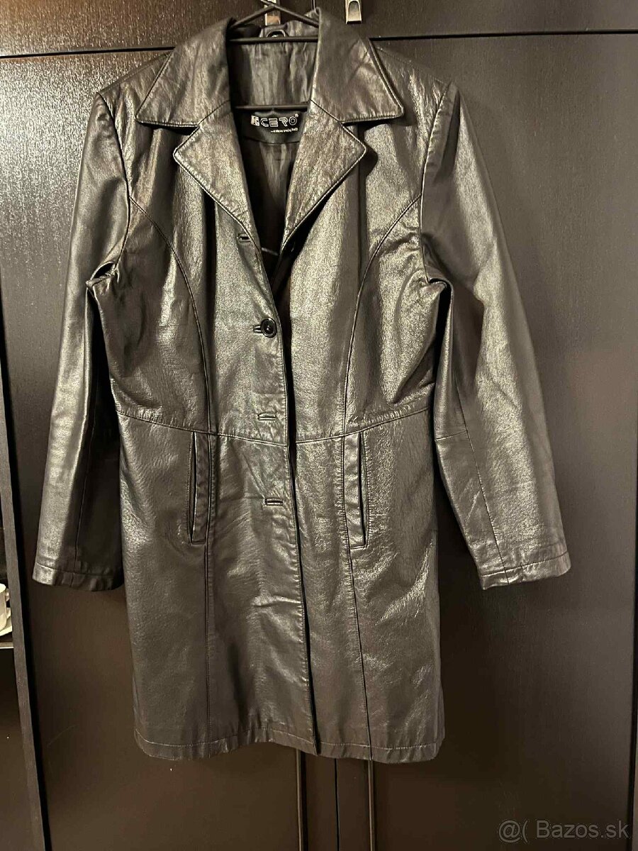 Dámska kožený kabát