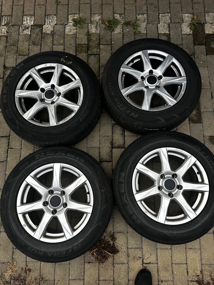 Predám elektrony 5x127 + letné pneu 225/65 r17