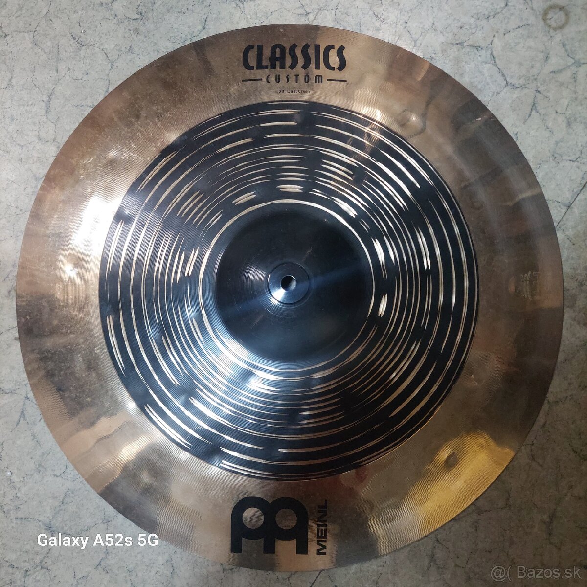 Činel MEINL Classics custom dual crash 20