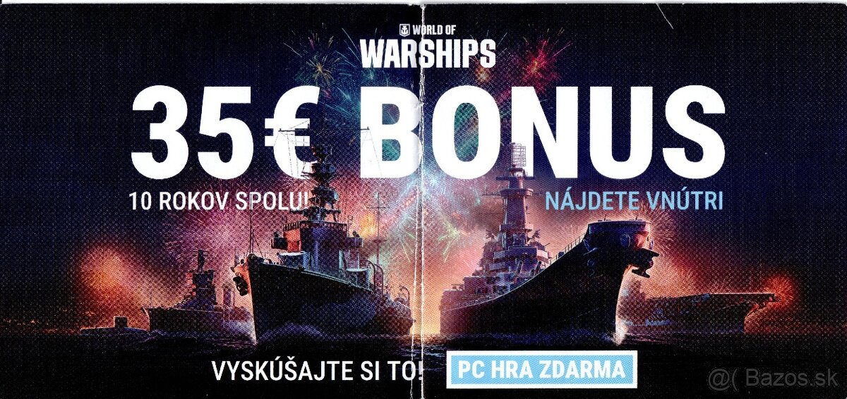 World of Warships - 35€ vstupný bonus