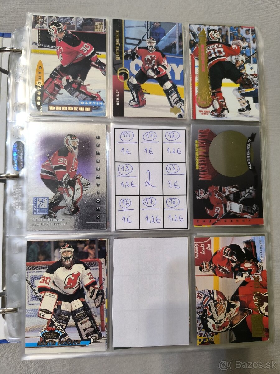 Hokejové kartičky - Martin Brodeur 1
