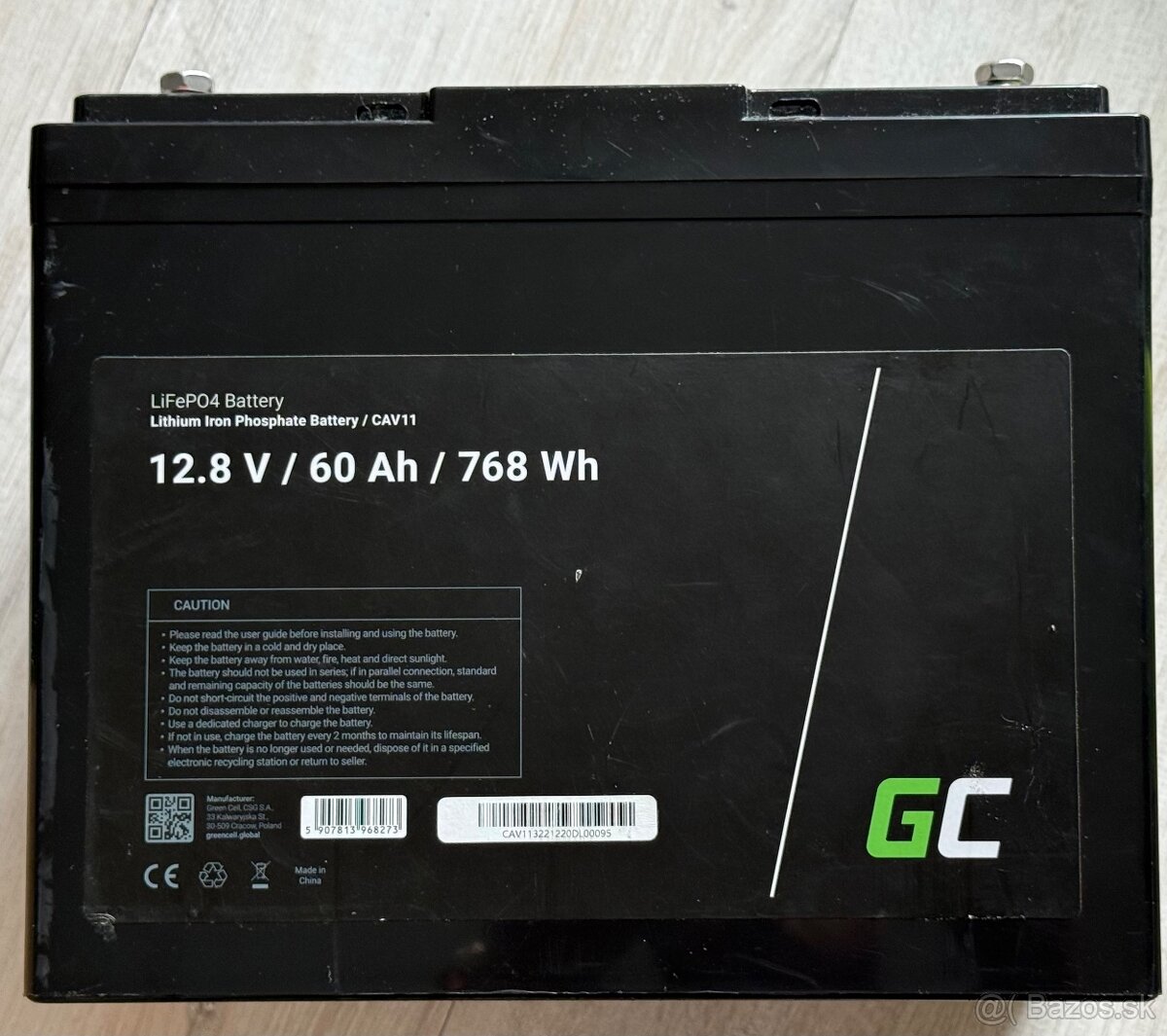 Green Cell LiFePO4 60wh 768wh bateria