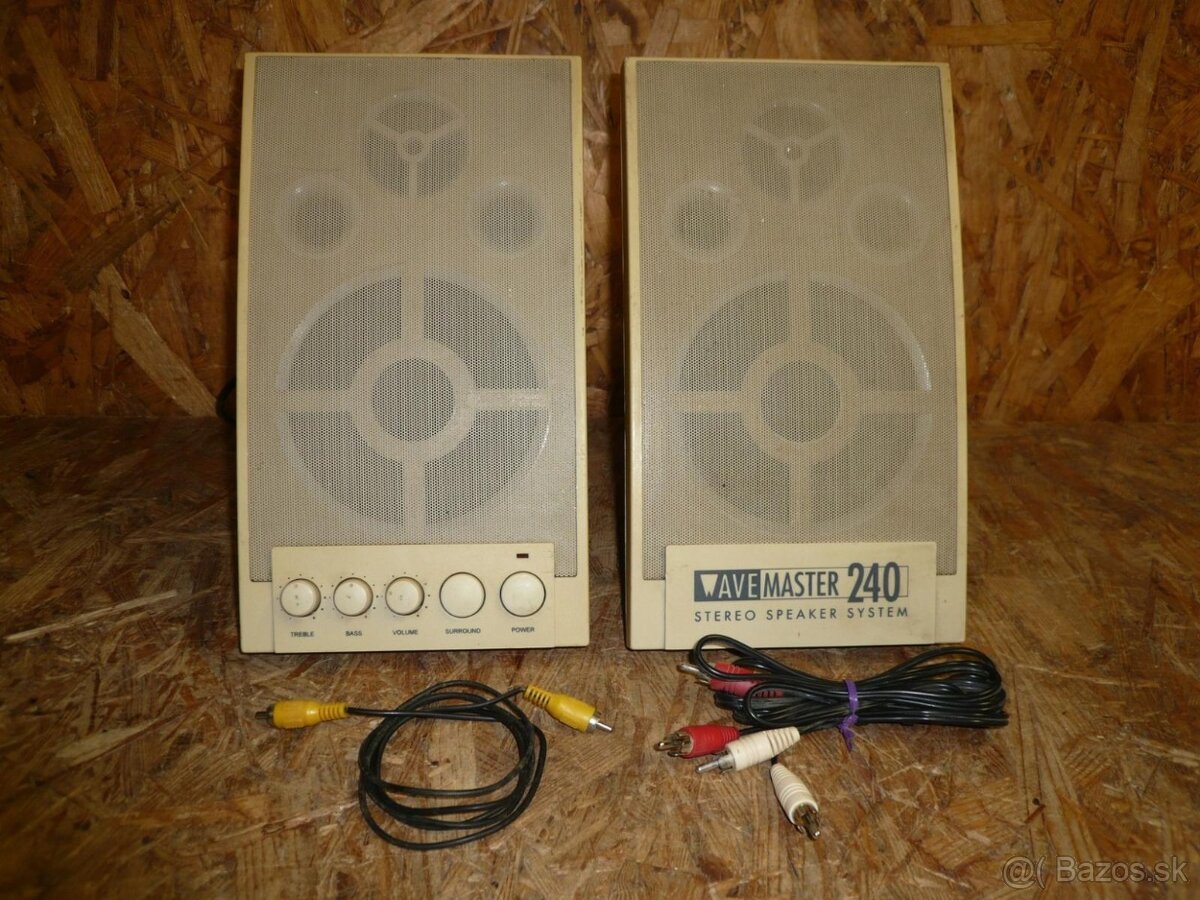 Repráky Wave Master 240 Stereo Speaker AC 230V 50 HZ 70W