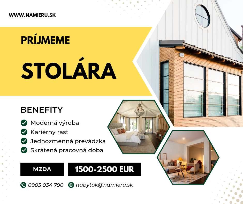 Prijmeme stolara