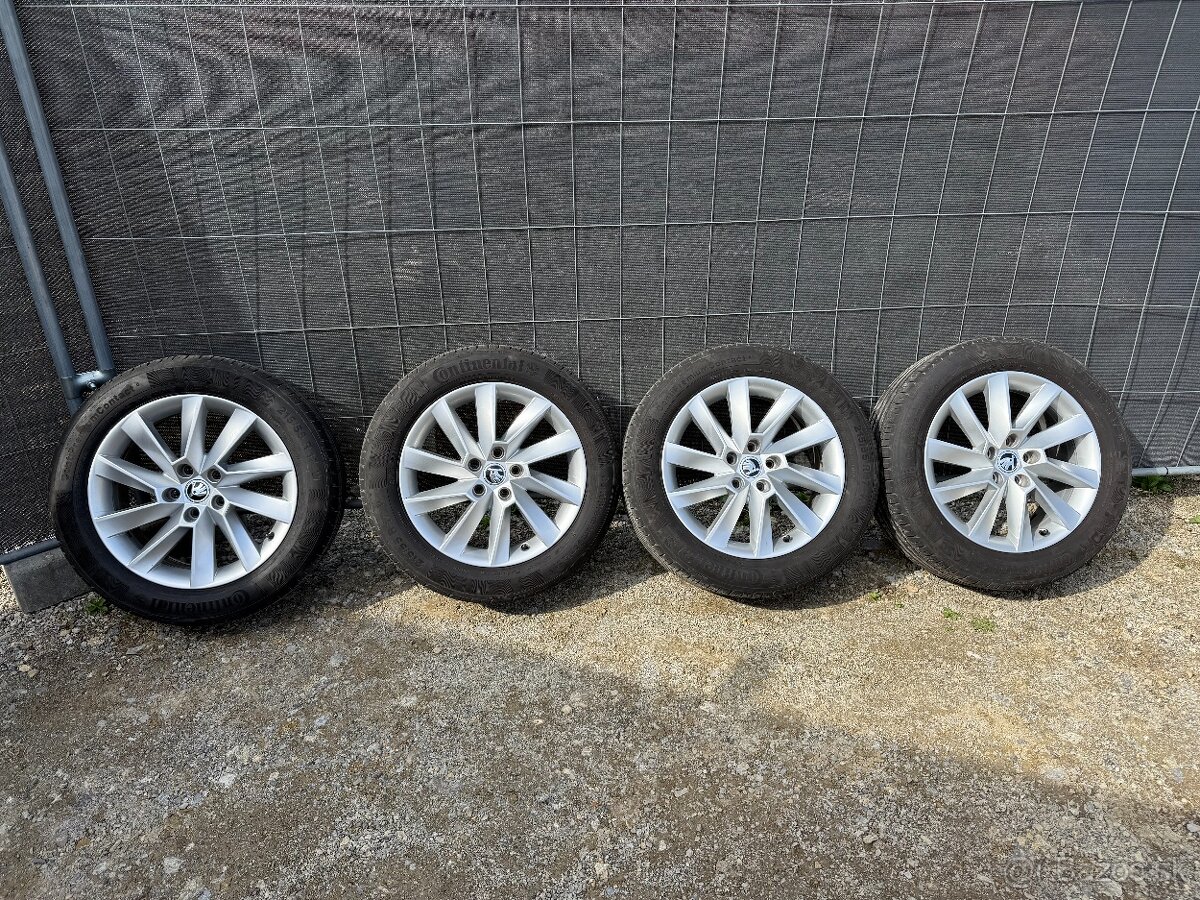 215/55 R17 Continental + 5X112 Škoda