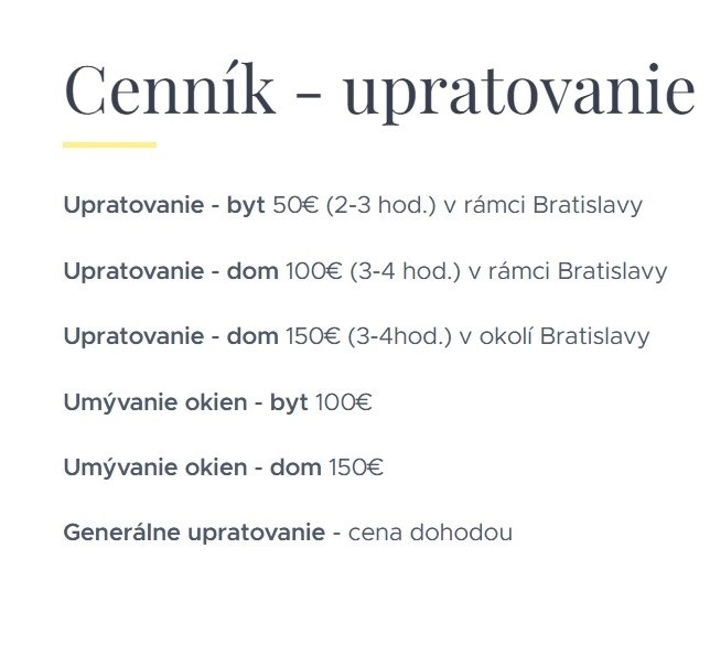 Upratovanie a umývanie okien Bratislava