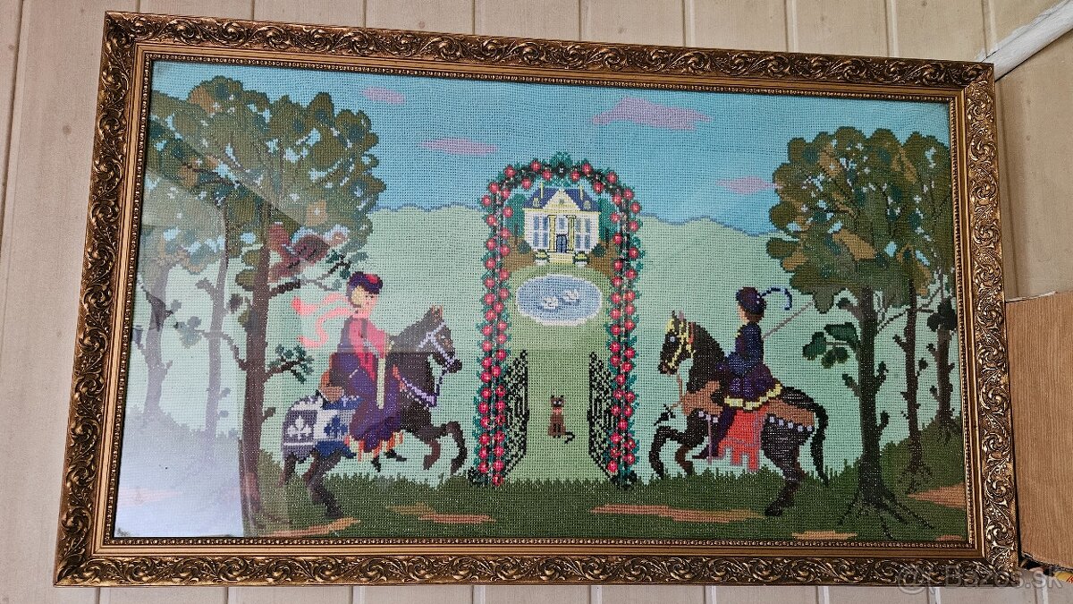 Vyšívaný obraz - Gobelin 114x68 cm