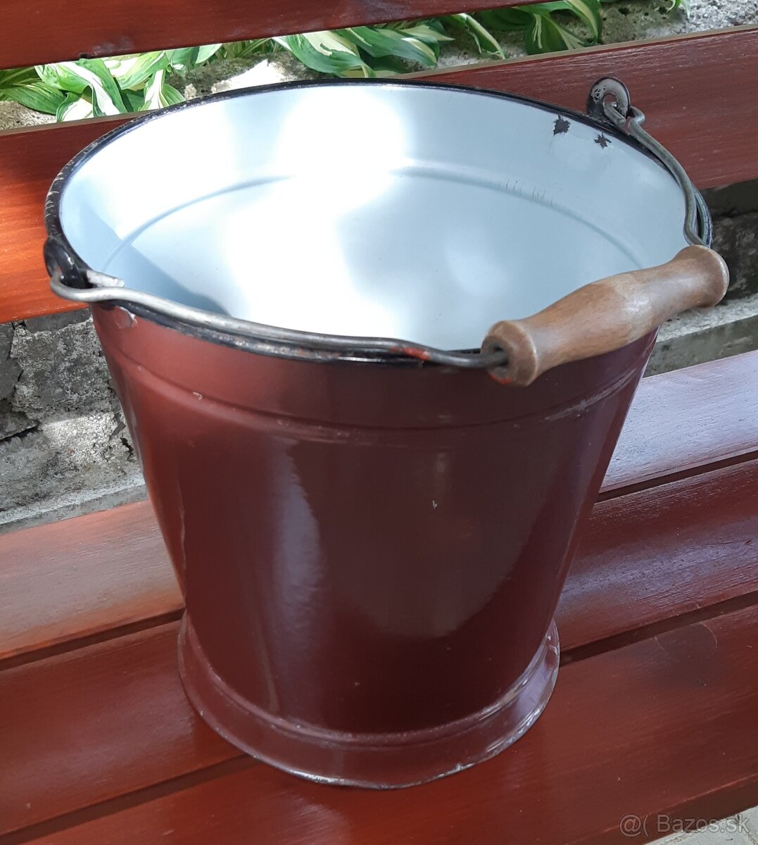 Retro smaltovane vedro