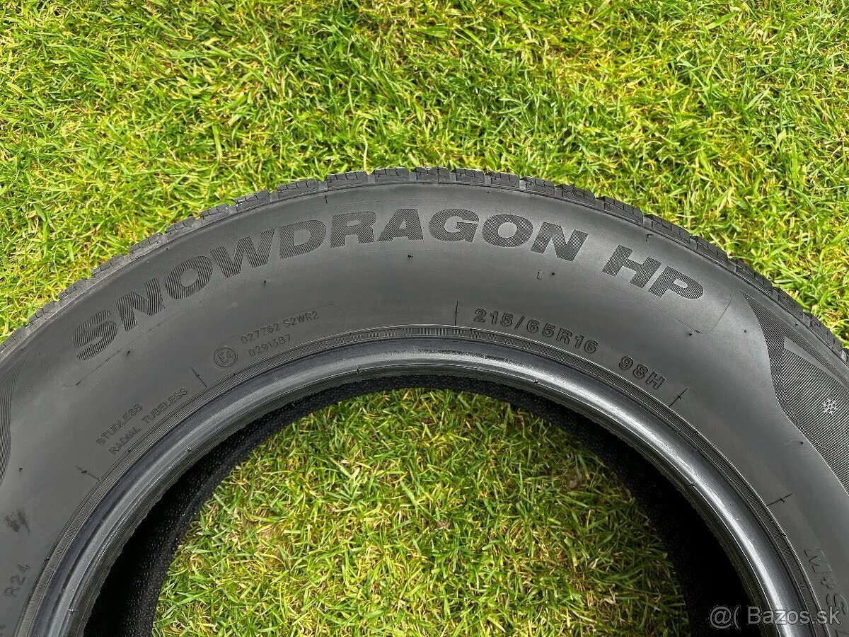 Predám zimné pneu. Imperial SnowDragon HP 215/65 R16 98H