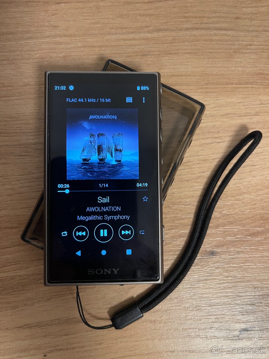 Sony NW-A106,IMPORT JAPONSKO,Hi-Res FLAC prehravac