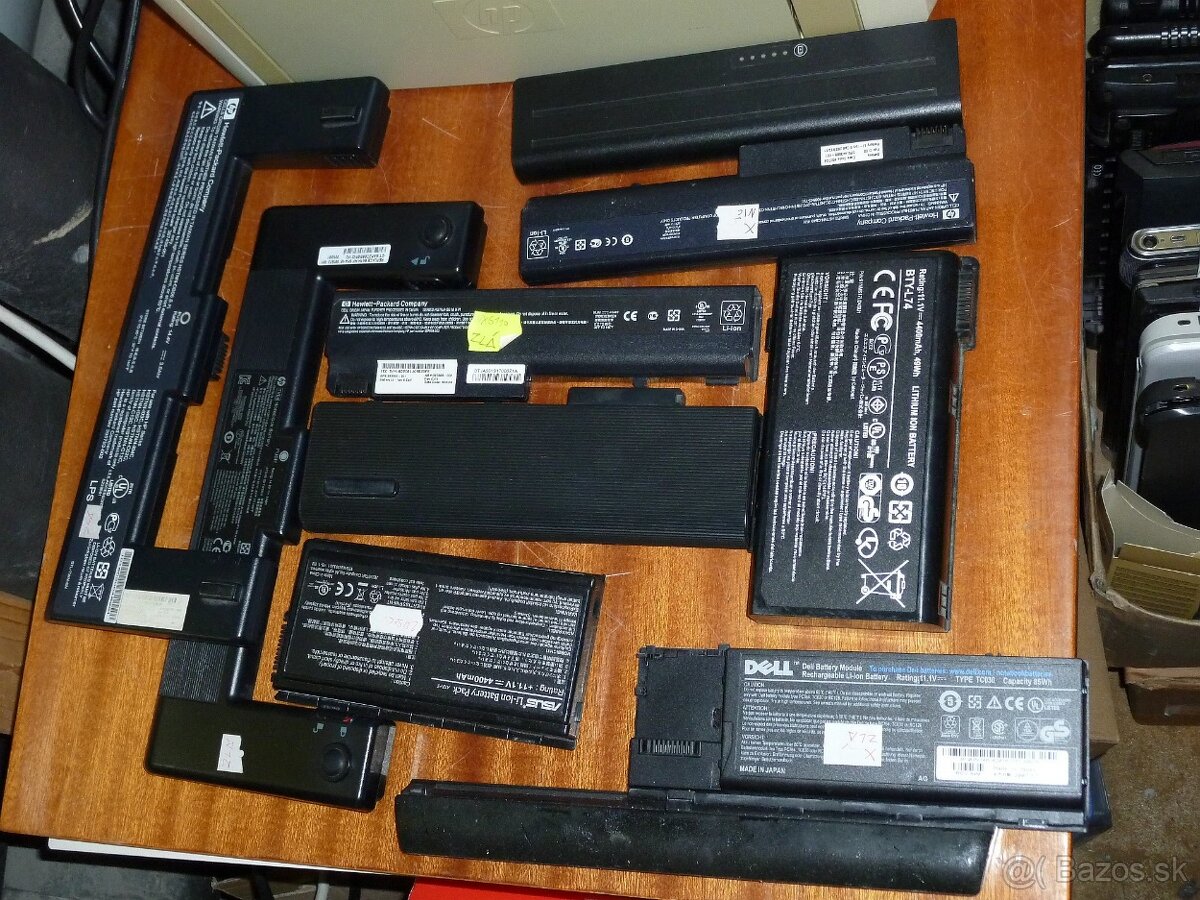 Predám zlé batérie z notebookov
