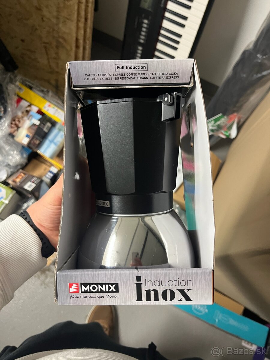 Moka kanvička Monix Induction Inox z nerezovej ocele