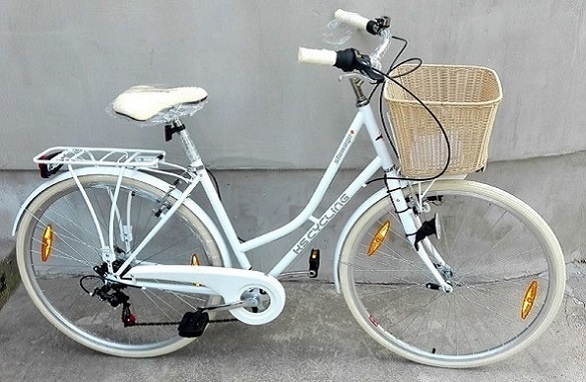 Dámsky mestský cestný bicykel