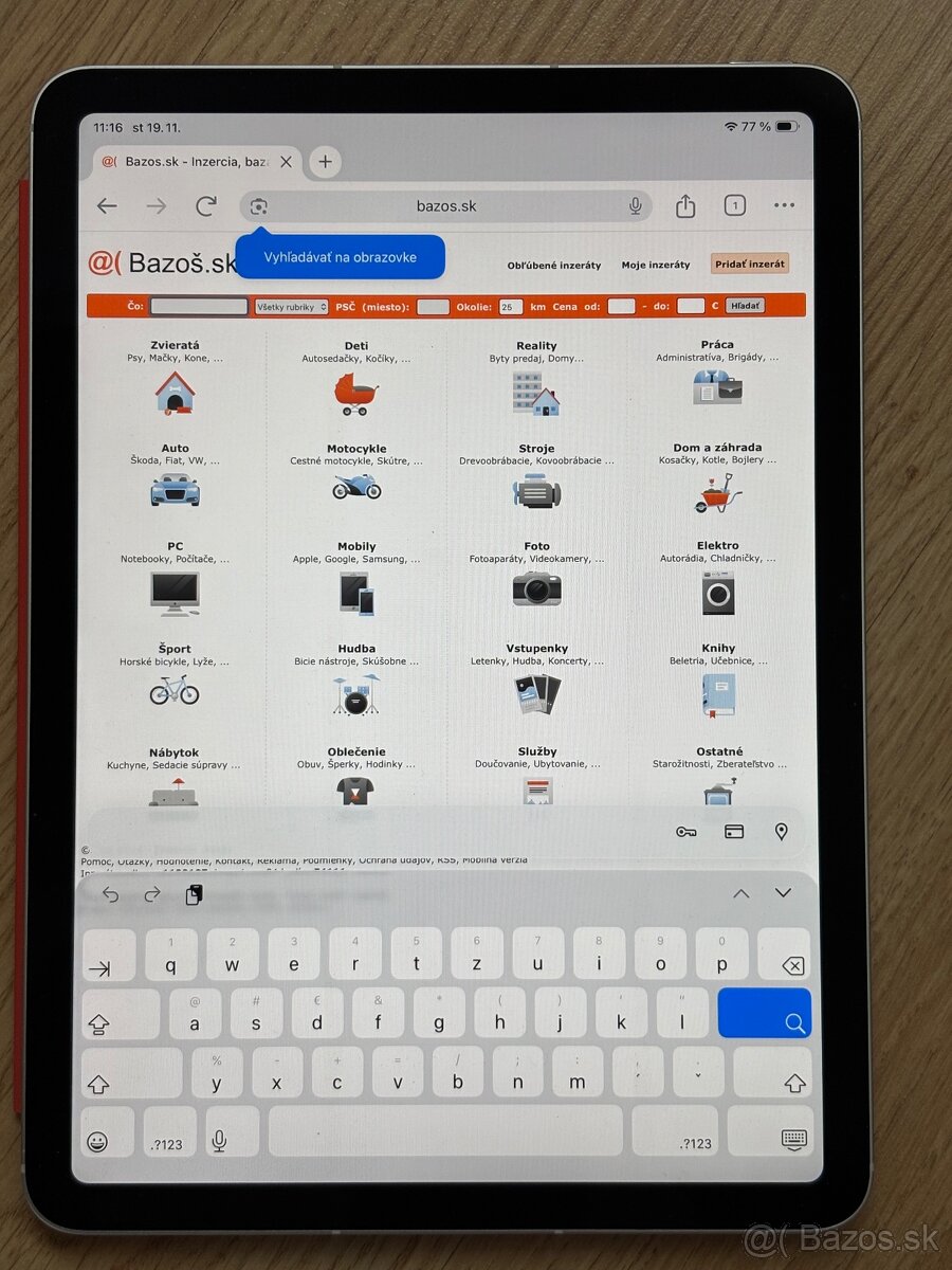 iPad Air 11" cellular (2024) + Apple Smart Folio kryt