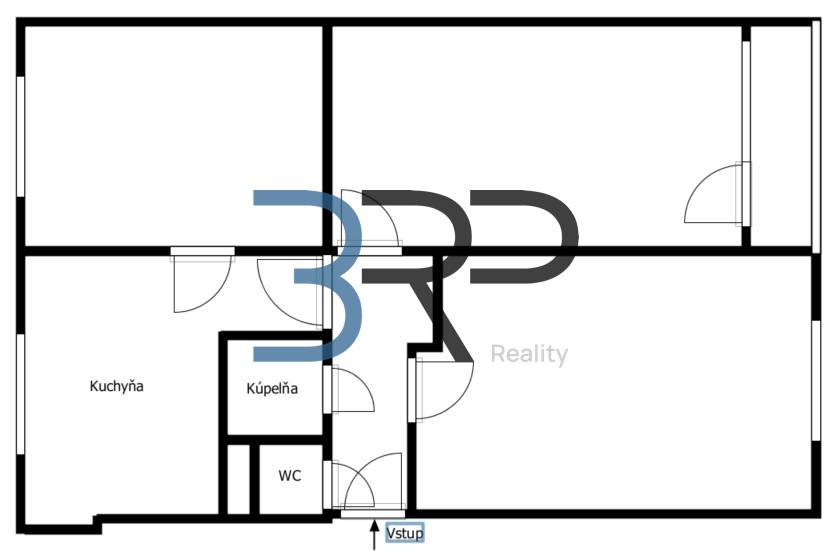 Na predaj 3- izbový byt Skalica