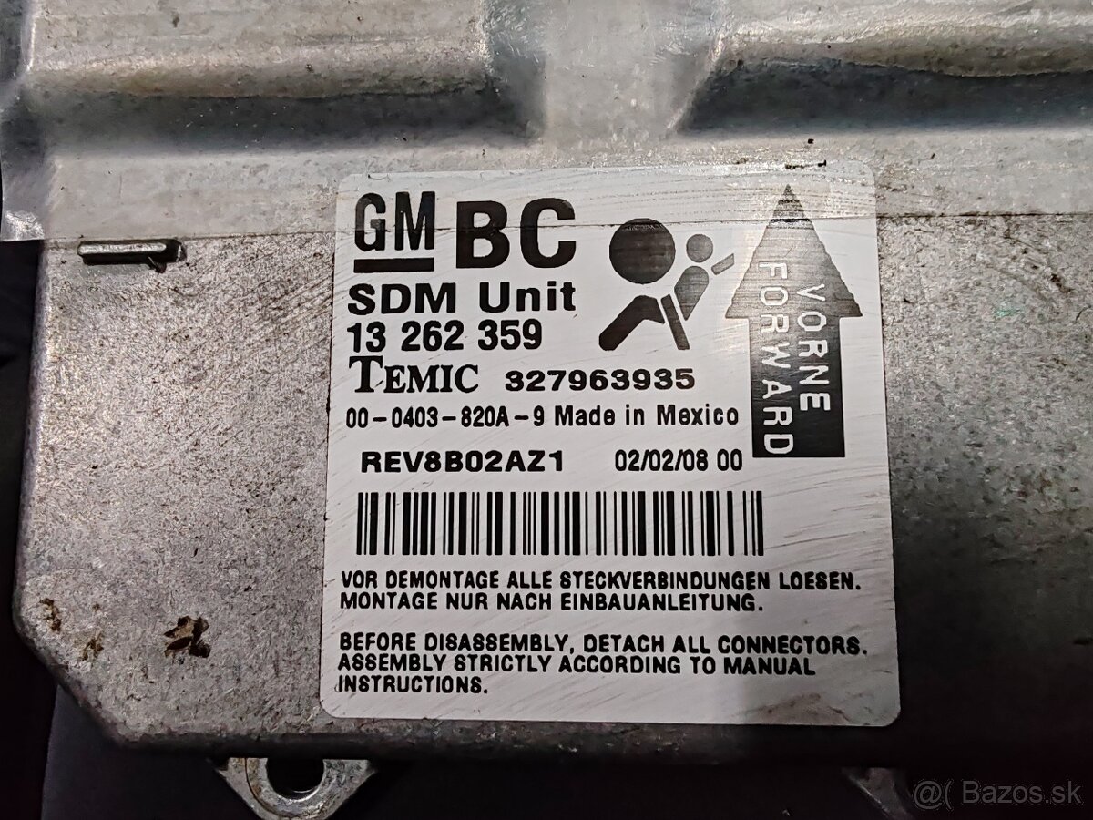 Corsa D jednotka airbagov