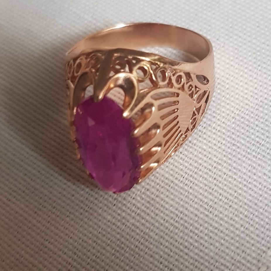 zlatý prsteň 14 ct.