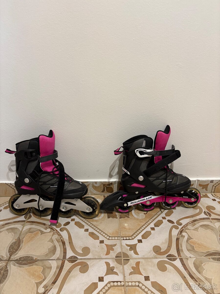 Rollerblade dámske ružové korčule ako nove