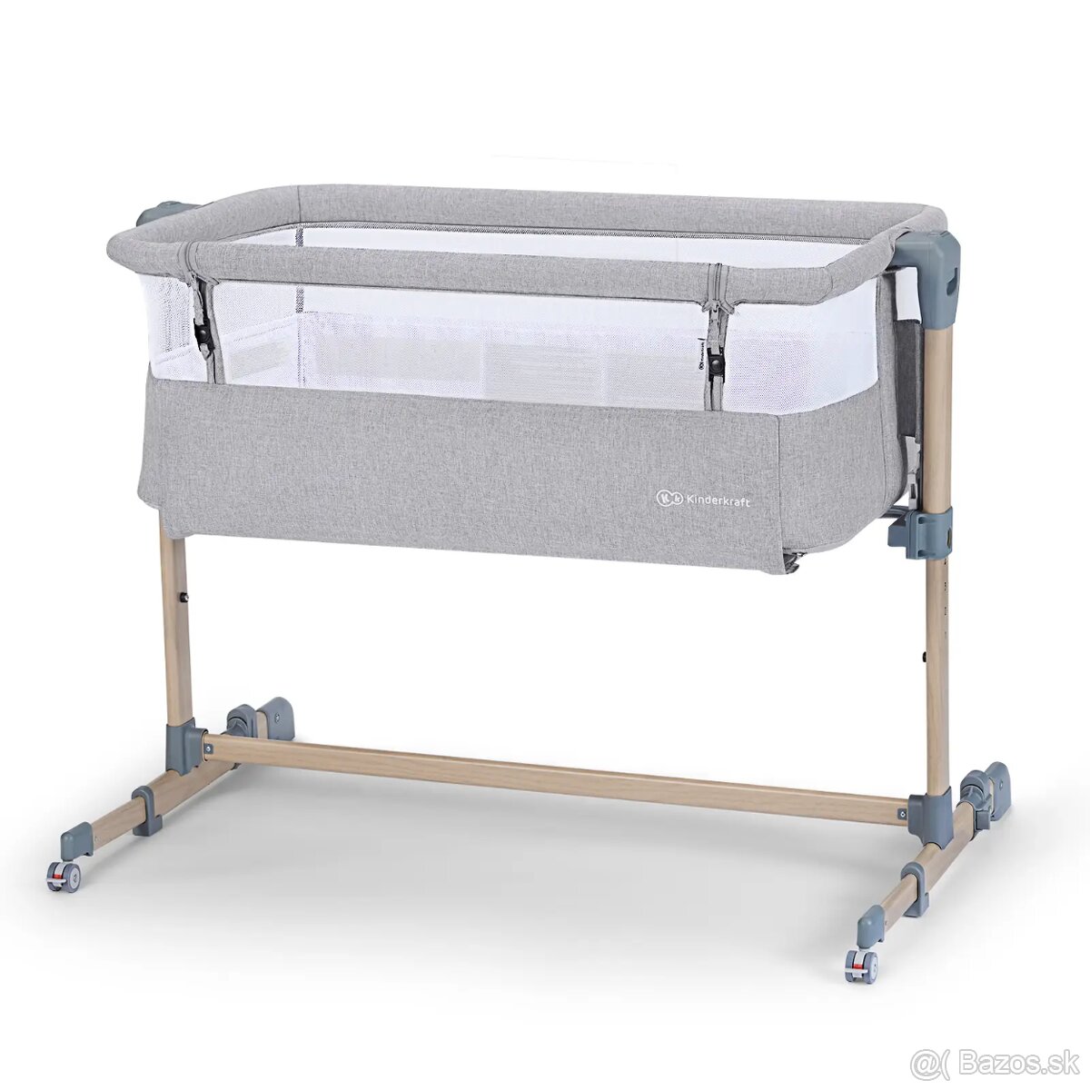 Postielka Kinderkraft Neste air grey+wood