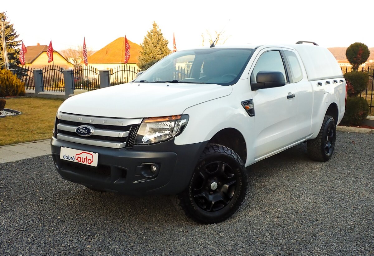 FORD RANGER 2.2 TDCi 4x4 - ŤAŽNE-VYHREV SED.-KLIMA-STK -