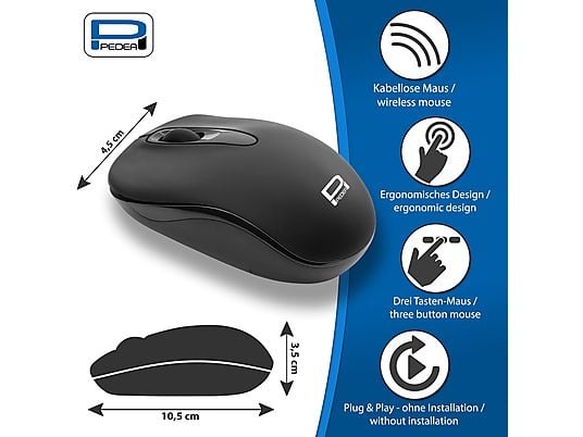 Pedea Kabellose USB Maus TREND (Myška do PC)