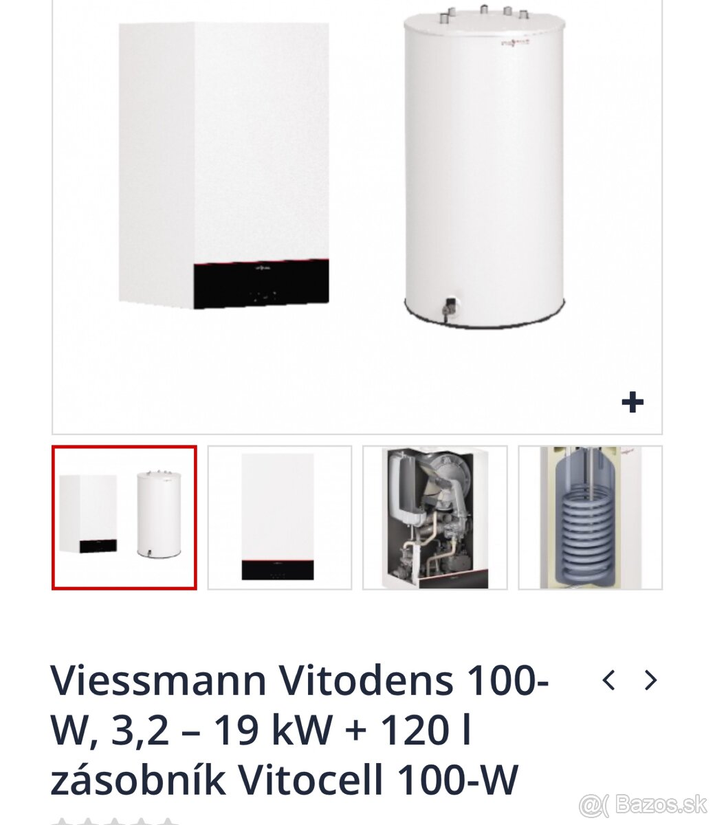 Kotol Viessman Vitodens 100+120l zasobnik