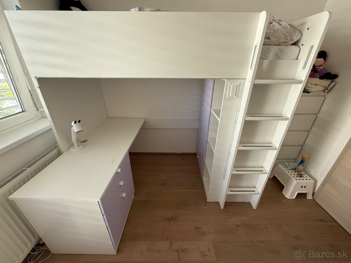 Vysoka postel IKEA SMASTAD IHNEĎ K ODBERU