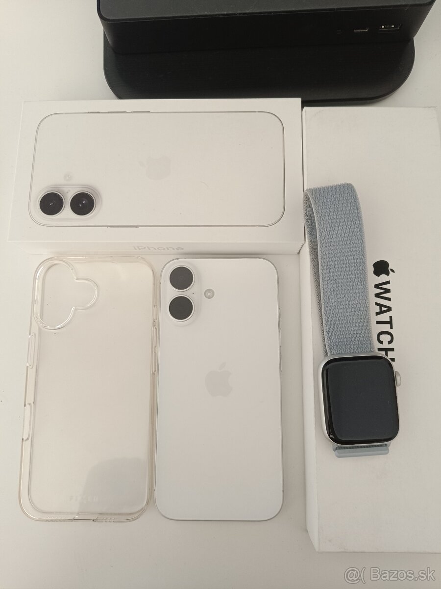 iphone 16 128 GB White + apple watch se 2 44 mm GPS