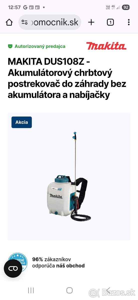 Postrekovač makita