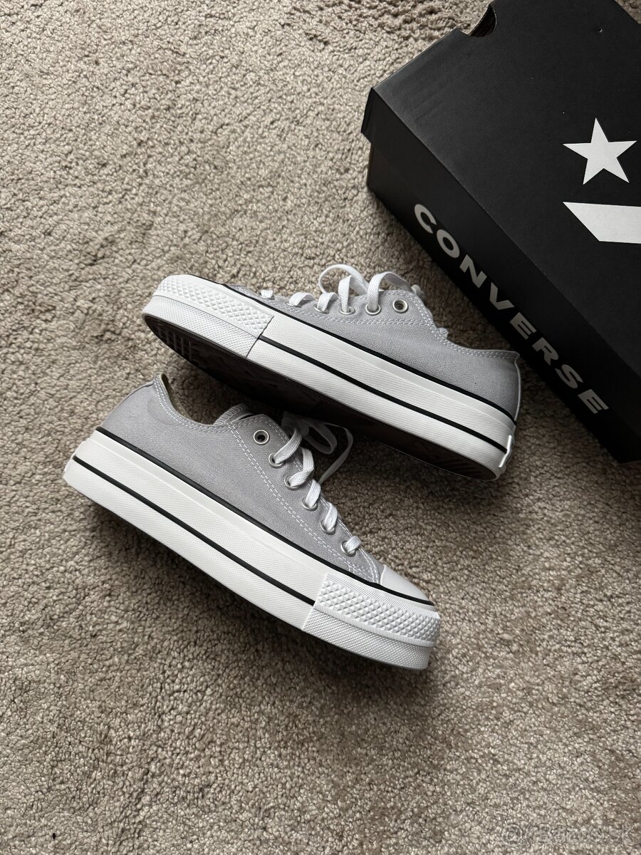 Converse Chuck Taylor All Star Lift Ox Low Wolf Grey