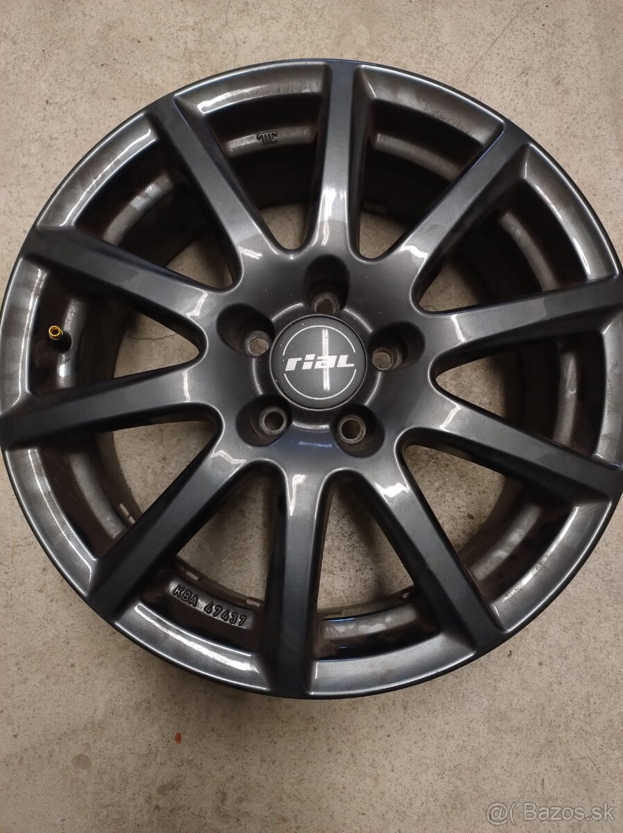 Alu kola Milano Rial R16 6.5j ET38 5x100 nové bez pneu