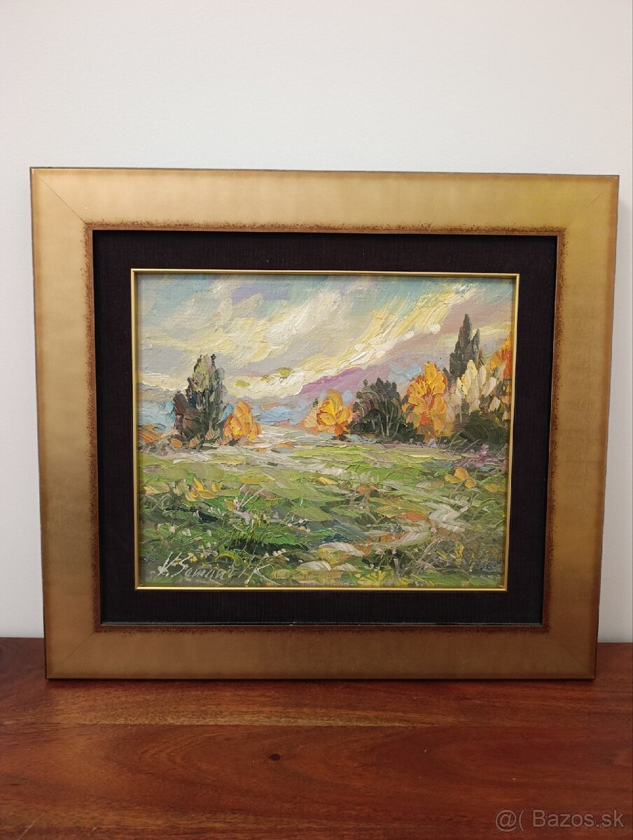 Olejomaľba Krajinka Vladimír Semančík