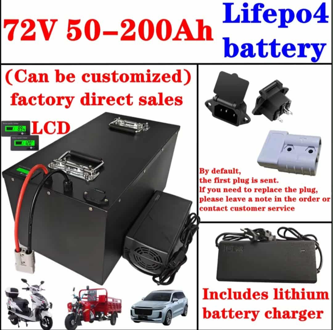 LiFePo4 72V/50Ah + DC/AC meniž 5000W
