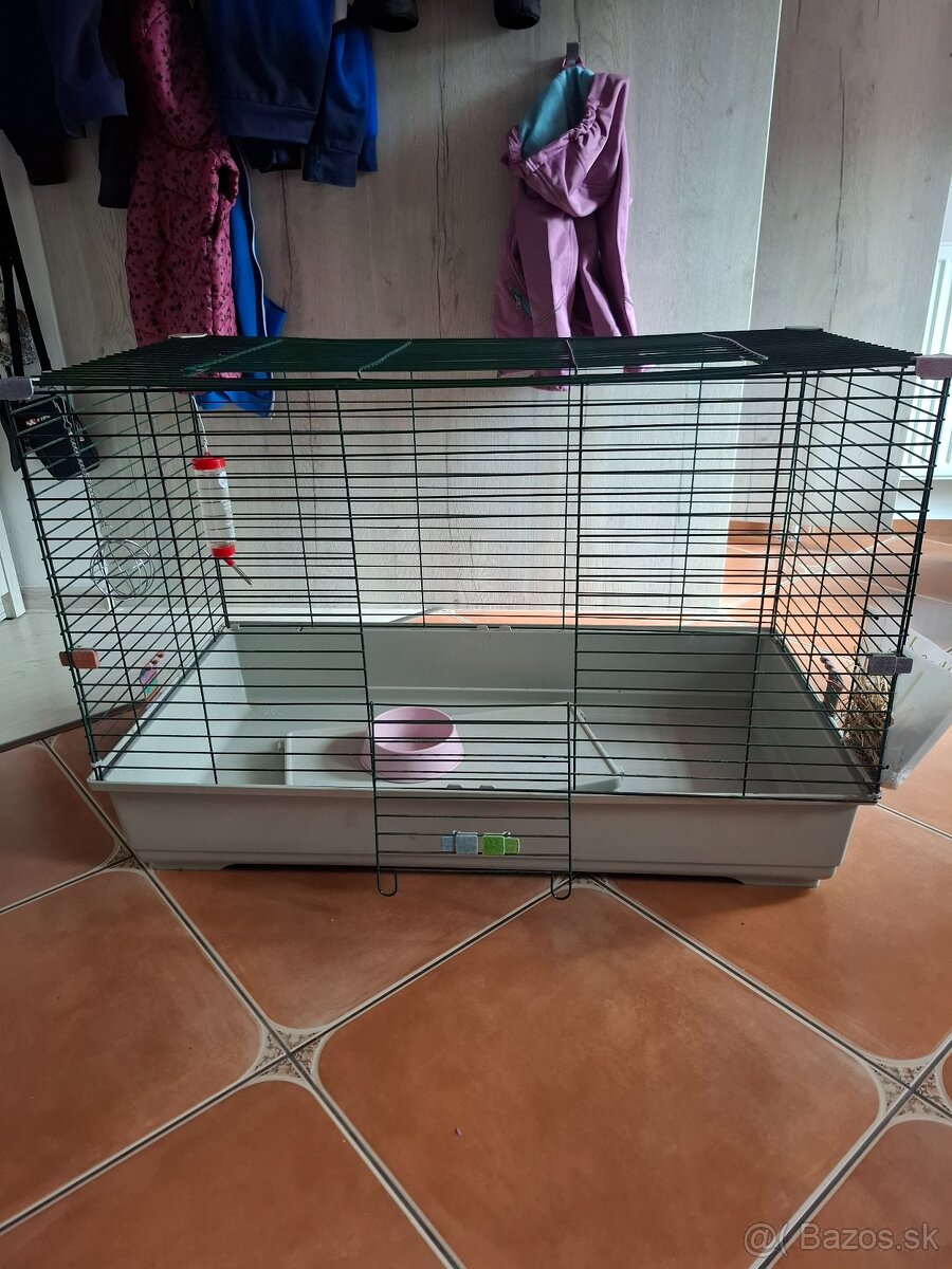 Klietka pre králiky s príslušenstvom