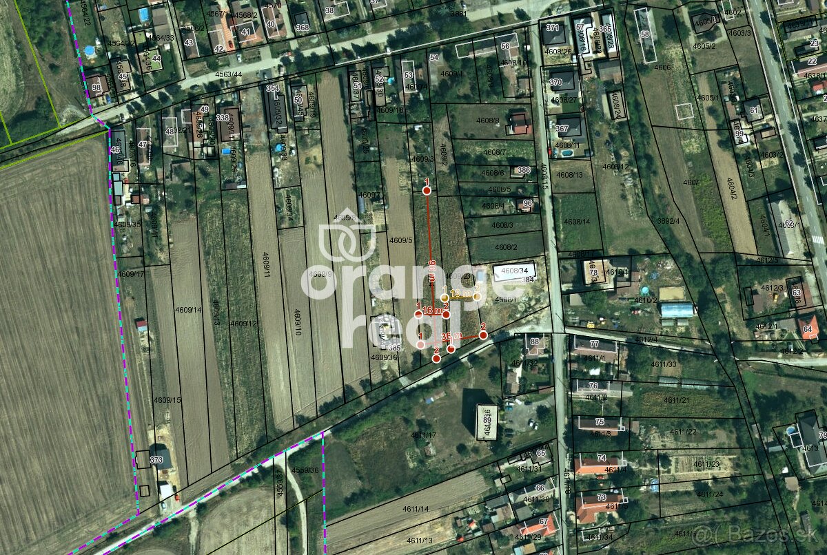 Stavebný pozemok Gomboš 1501 m2 (3104 m2)