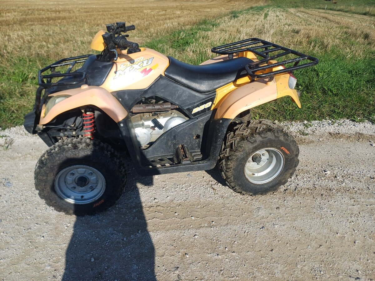 Kymco mxu250, stvorkolka automat, spiatočka