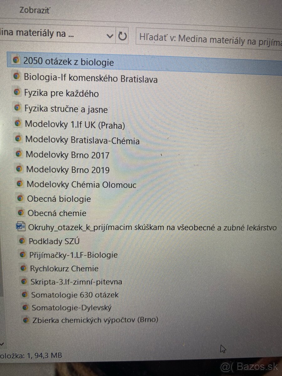 Podklady na medicínu