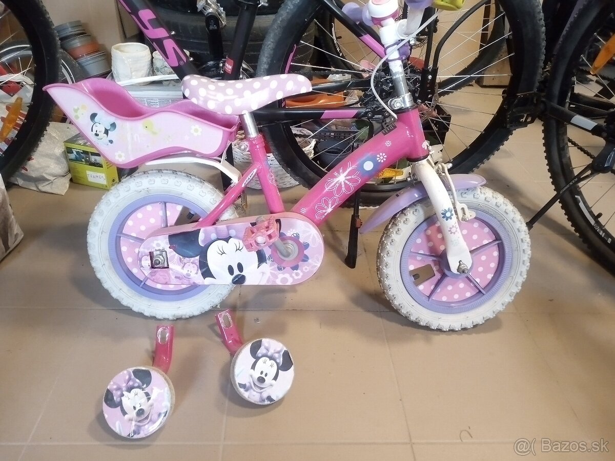 detsky bicykel minnie mouse 12"