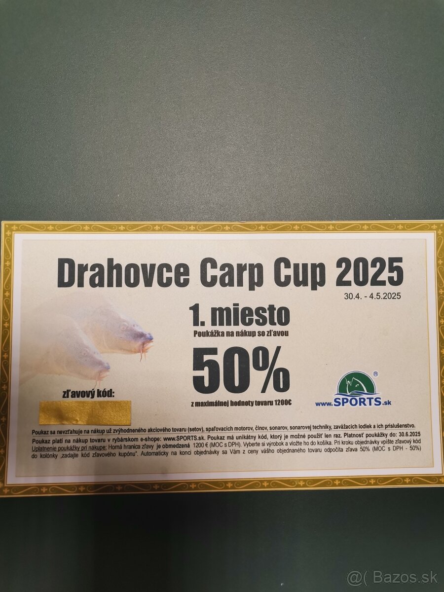 Poukaz na nákup www.SPORTS.sk