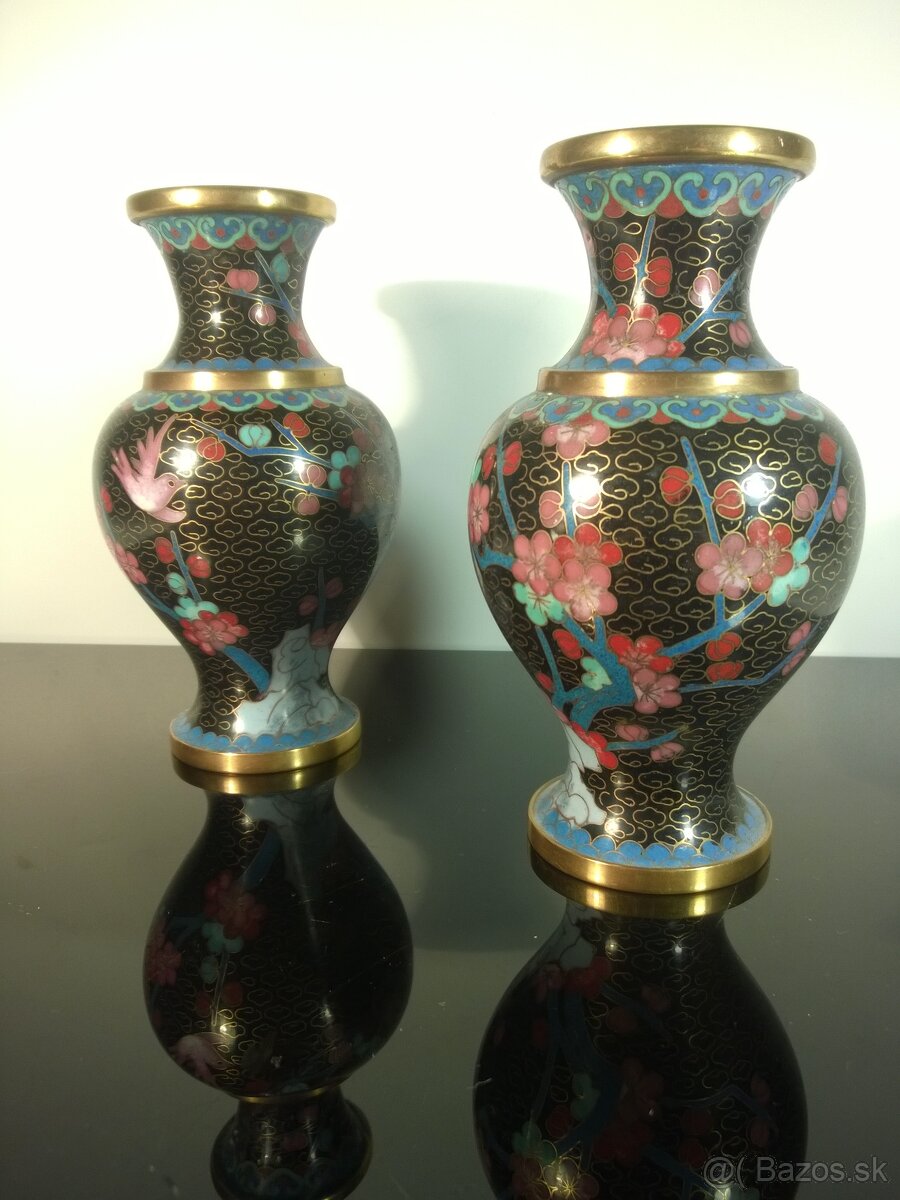 cloisonne krásny pár -vtáčik