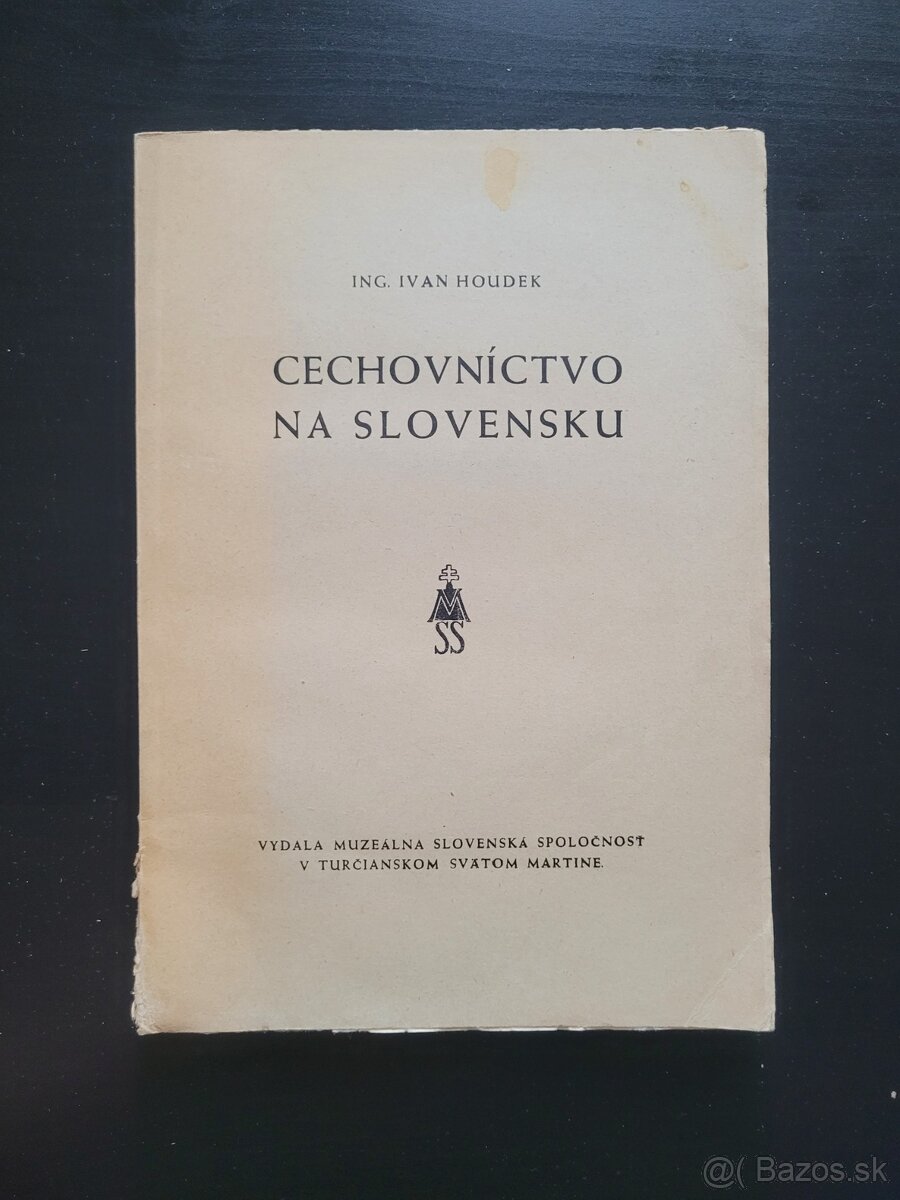 Cechovníctvo na Slovensku Houdek 1943