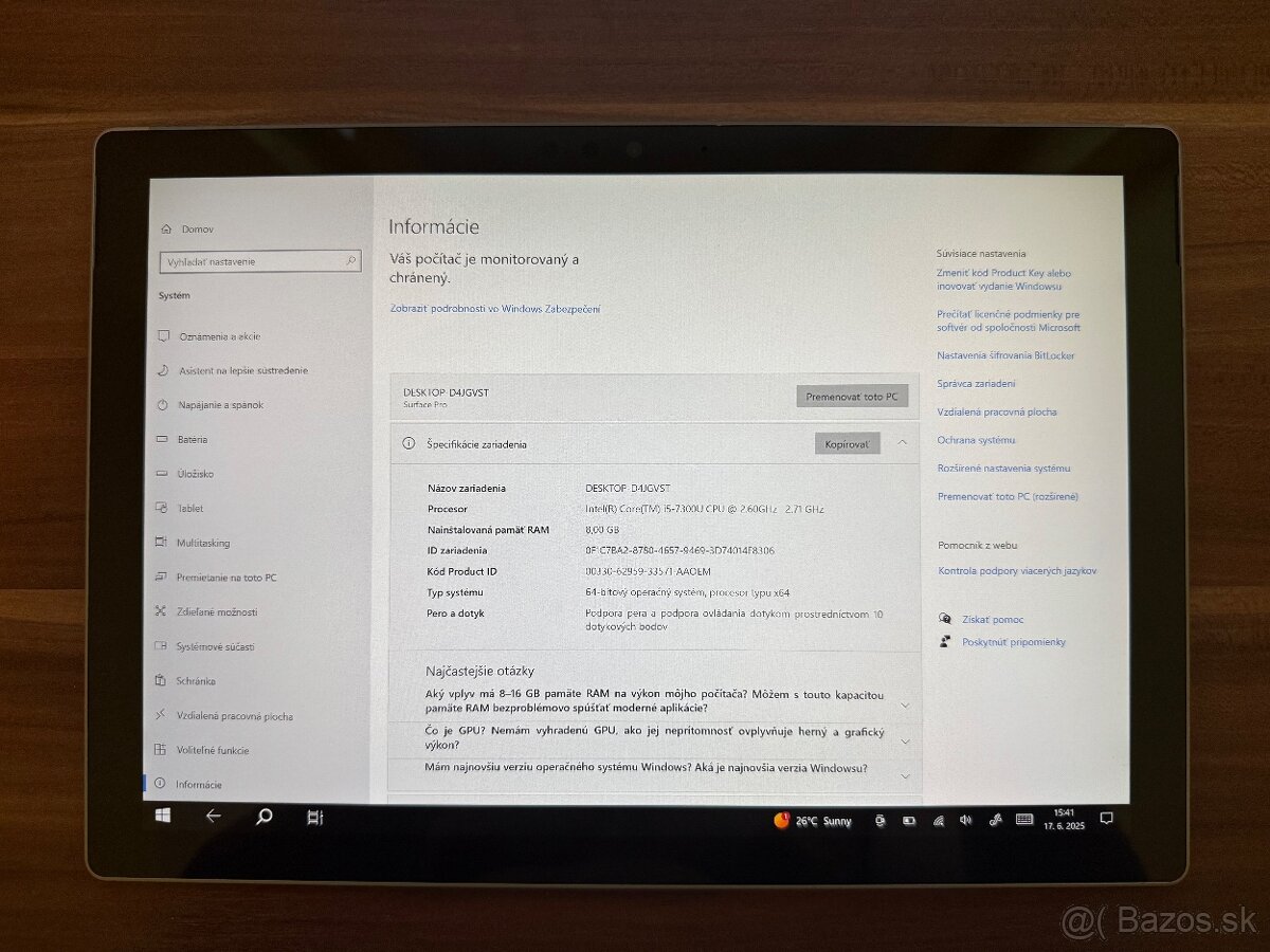 Microsoft Surface PRO 5 8/128GB