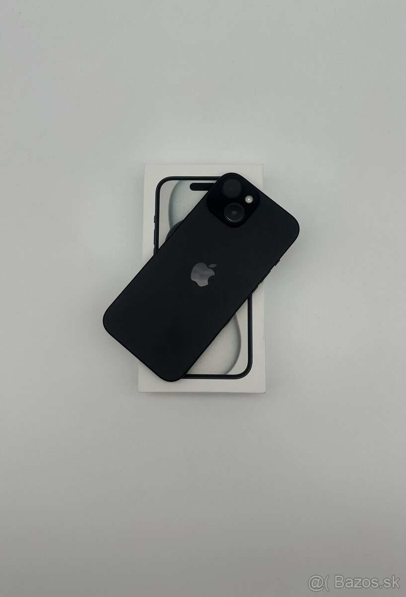 iPhone 15 128GB Black + ZÁRUKA + DARČEK
