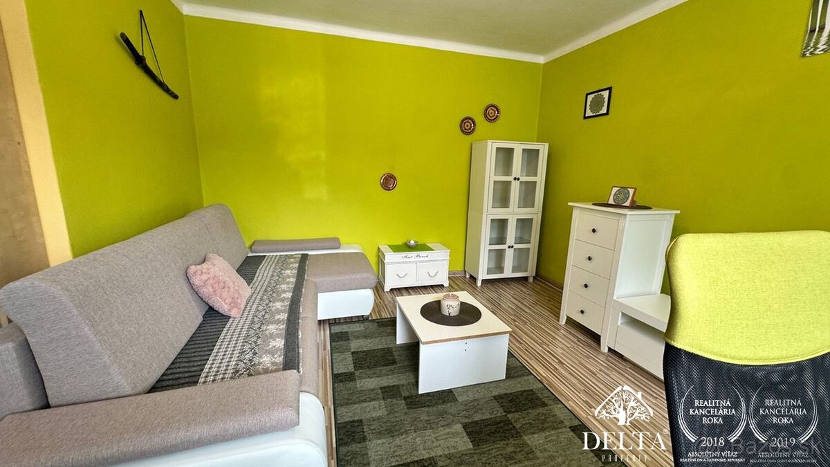 DELTA - Najlacnejší byt v okrese, prerobený a zariadený vo S