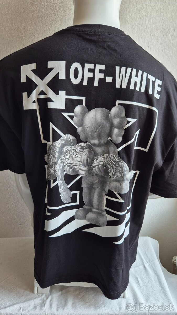 predám off white čierne tričká veľkosť L