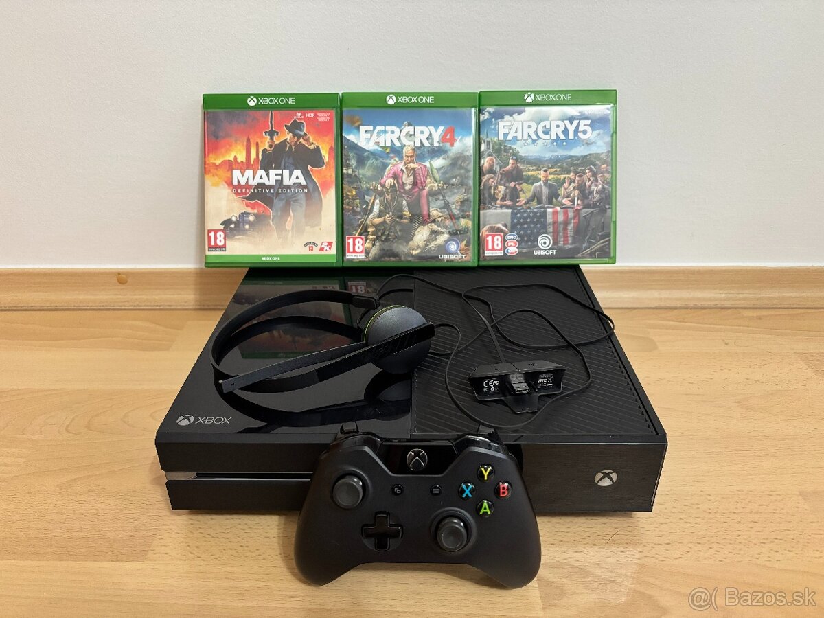 XBOX ONE + HRY + SLÚCHADLÁ