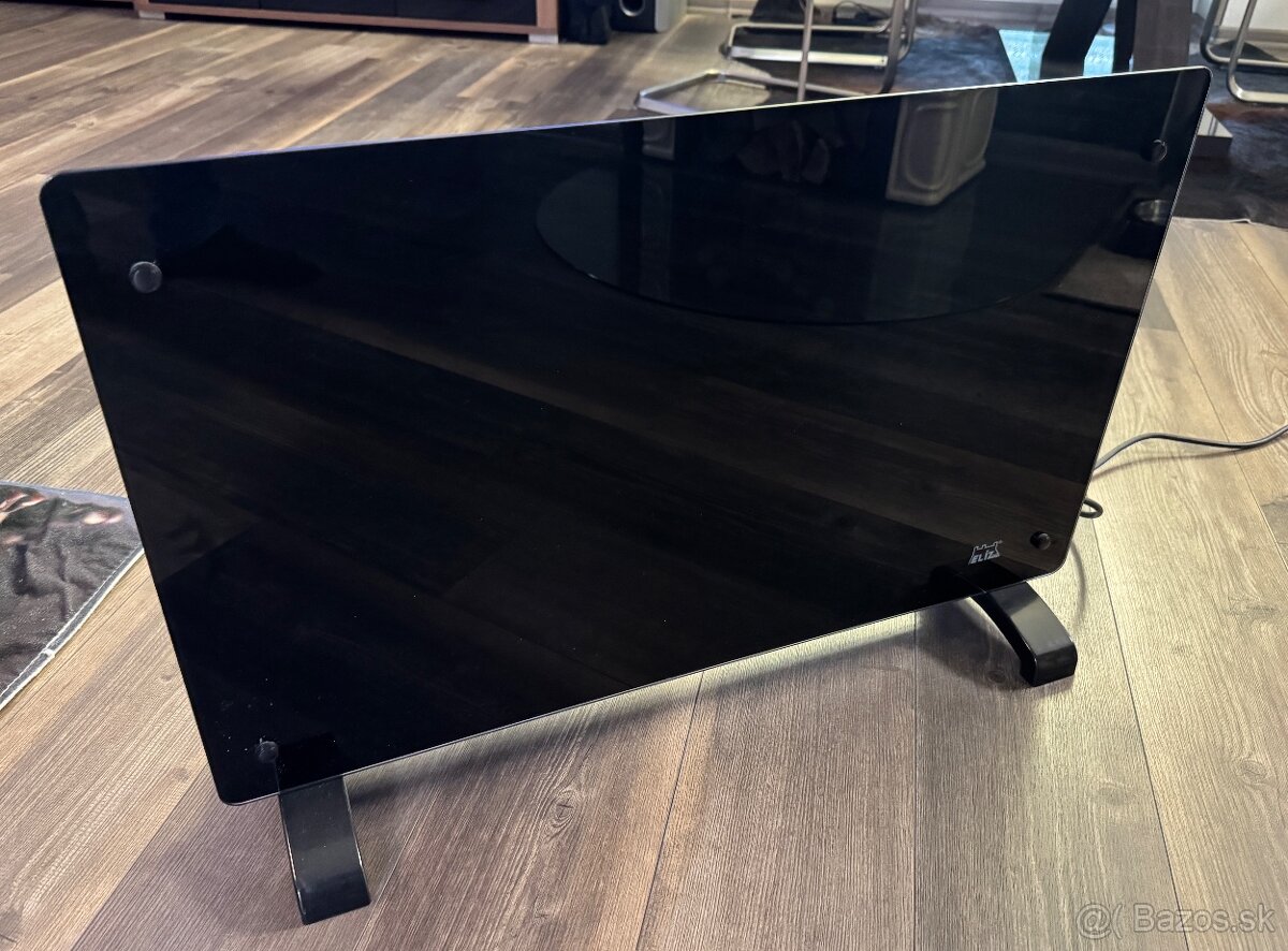 Elíz GHT20B-WIFI prenosný/nástenný konvektor, sklo čierne