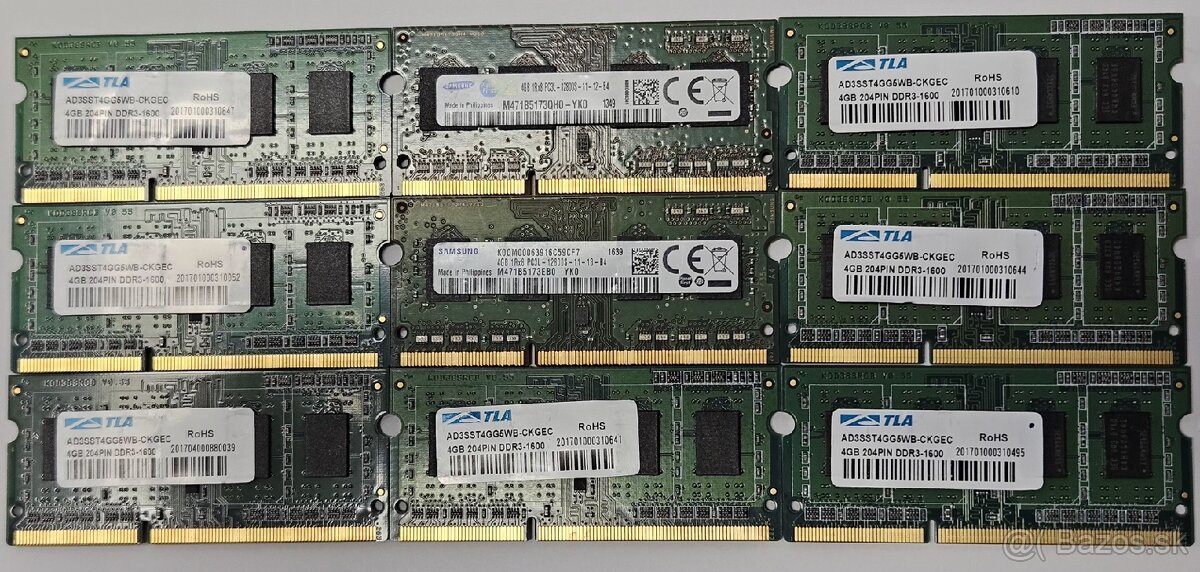 Notebookové pamäte DDR3