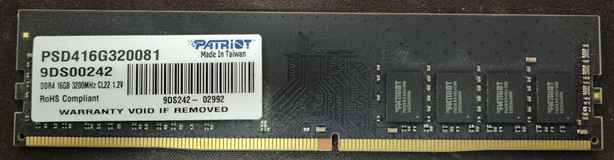 Patriot 1x16GB RAM DDR4